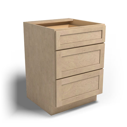 Special Order - 24" Drawer Base Cabinet with 3 Drawers Sonona Wheat - DB24 Base Cabinets Drawer Bases GHI Sonona Wheat Special Order SPSNW