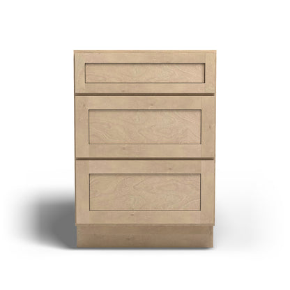 Special Order - 24" Drawer Base Cabinet with 3 Drawers Sonona Wheat - DB24 Base Cabinets Drawer Bases GHI Sonona Wheat Special Order SPSNW
