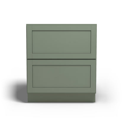 Special Order - 30" Drawer Base Cabinet with 2 Drawers Forest Green - DB30-2