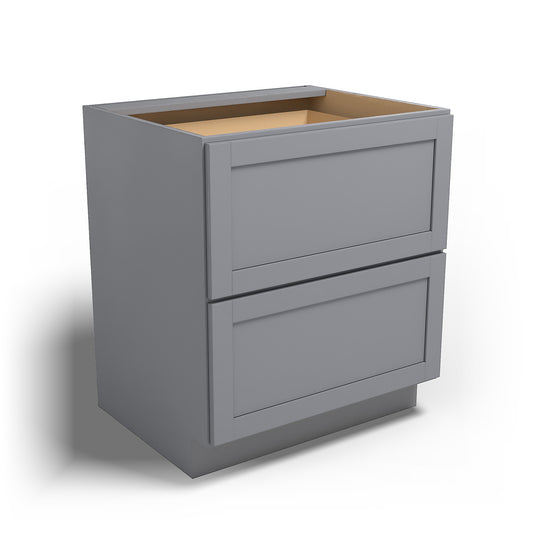 Special Order - 30" Drawer Base Cabinet with 2 Drawers Pacific Gray - DB30 Base Cabinets Drawer Bases GHI Pacific Gray Special Order SPPGS