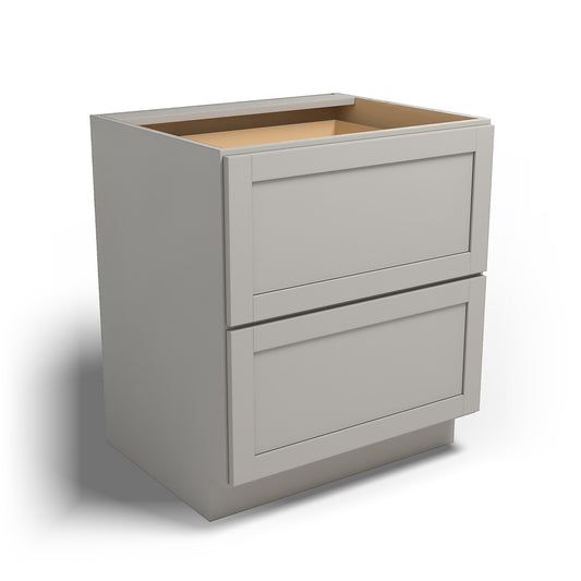 Special Order - 30" Drawer Base Cabinet with 2 Drawers Stone Harbor Gray - DB30-2 Base Cabinets Drawer Bases GHI Special Order SPSHG Stone Harbor Gray