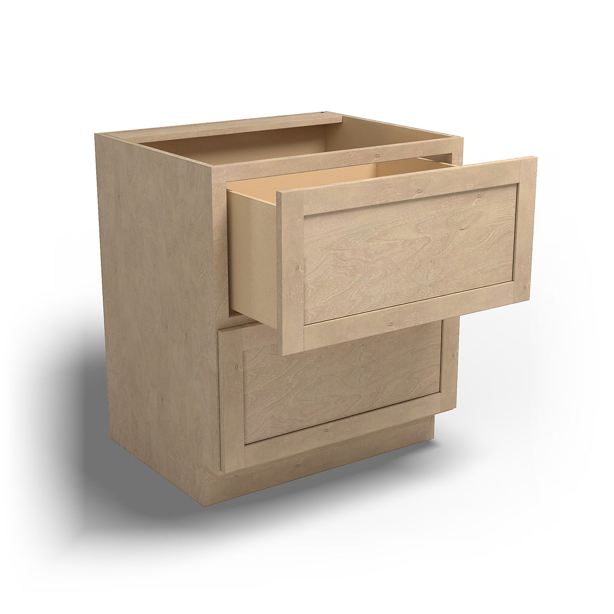 Special Order - 30" Drawer Base Cabinet with 2 Drawers Sonona Wheat - DB30 Base Cabinets Drawer Bases GHI Sonona Wheat Special Order SPSNW