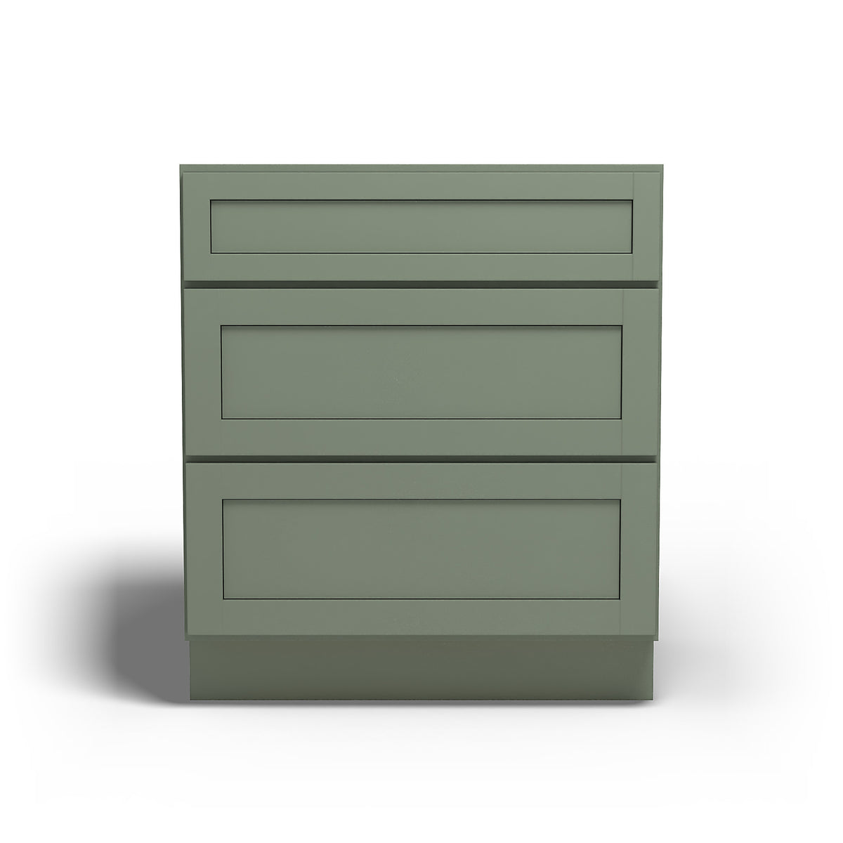 Special Order - 30" Drawer Base Cabinet with 3 Drawers Forest Green - DB30
