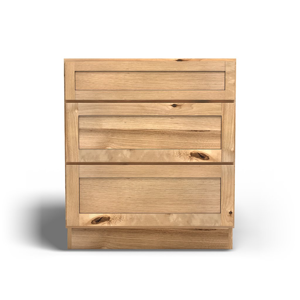 Special Order - 30" Drawer Base Cabinet with 3 Drawers Frontier Shaker - DB30 Base Cabinets Drawer Bases Frontier Shaker GHI Special Order SPFTS