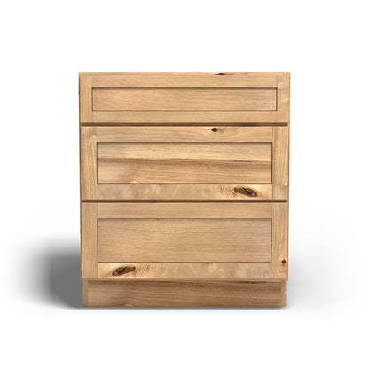 Special Order - 30" Drawer Base Cabinet with 3 Drawers Frontier Shaker - DB30 Base Cabinets Drawer Bases Frontier Shaker GHI Special Order SPFTS