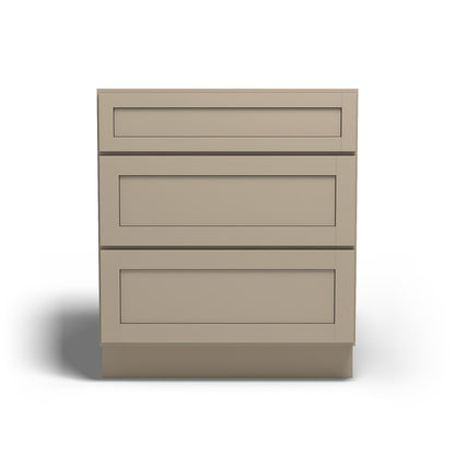 Special Order - 30" Drawer Base Cabinet with 3 Drawers Mojave Shaker - DB30 Base Cabinets Drawer Bases GHI Mojave Shaker Special Order SPMJS