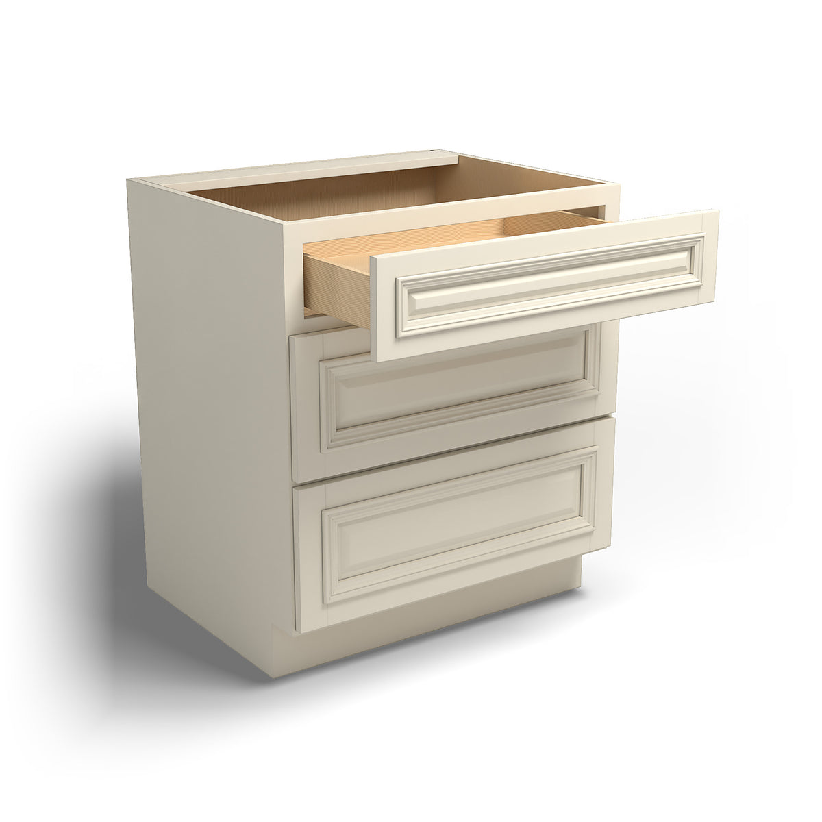 Special Order - 30" Drawer Base Cabinet with 3 Drawers Nantucket Linen - DB30 Base Cabinets Drawer Bases GHI Nantucket Linen Special Order SPNTL