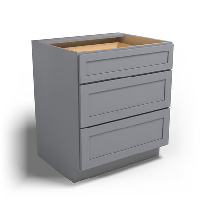 Special Order - 30" Drawer Base Cabinet with 3 Drawers Pacific Gray - DB30 Base Cabinets Drawer Bases GHI Pacific Gray Special Order SPPGS
