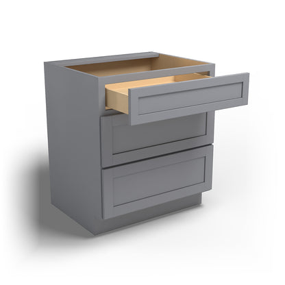 Special Order - 30" Drawer Base Cabinet with 3 Drawers Pacific Gray - DB30 Base Cabinets Drawer Bases GHI Pacific Gray Special Order SPPGS