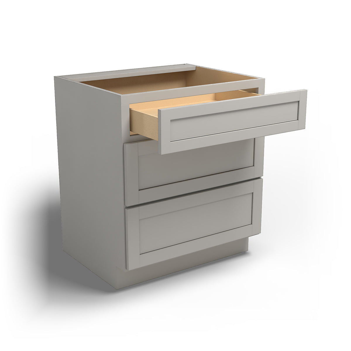 Special Order - 30" Drawer Base Cabinet with 3 Drawers Stone Harbor Gray - DB30 Base Cabinets Drawer Bases GHI Special Order SPSHG Stone Harbor Gray