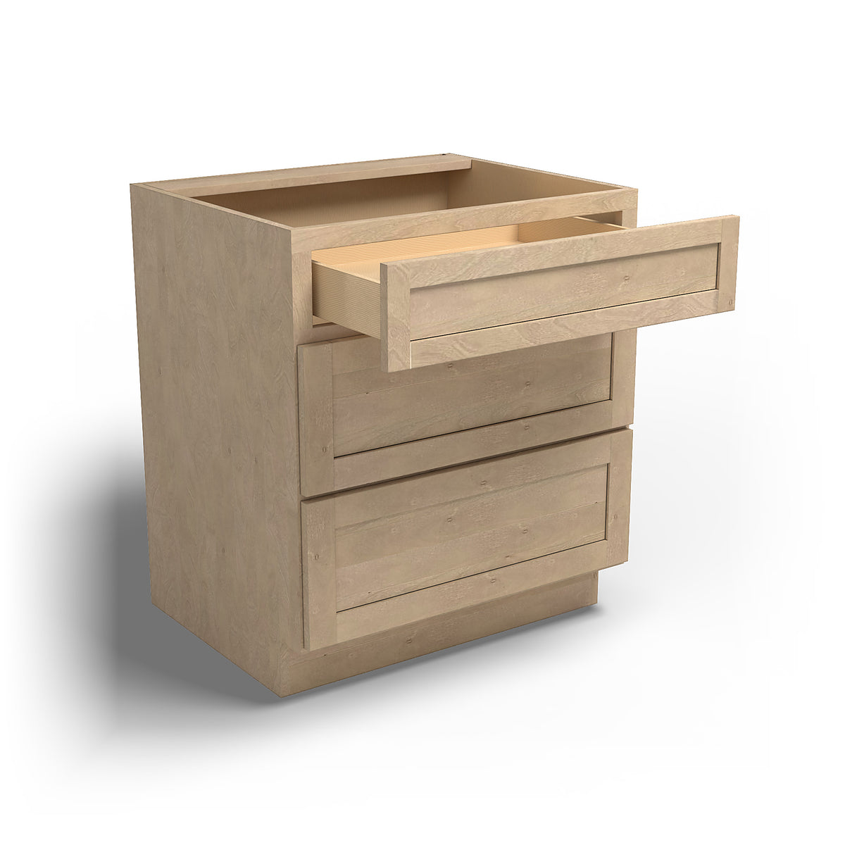 Special Order - 30" Drawer Base Cabinet with 3 Drawers Sonona Wheat - DB30 Base Cabinets Drawer Bases GHI Sonona Wheat Special Order SPSNW