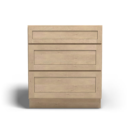 Special Order - 30" Drawer Base Cabinet with 3 Drawers Sonona Wheat - DB30 Base Cabinets Drawer Bases GHI Sonona Wheat Special Order SPSNW