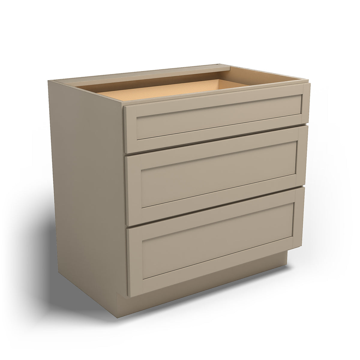 Special Order - 36" Drawer Base Cabinet with 3 Drawers Mojave Shaker - DB36