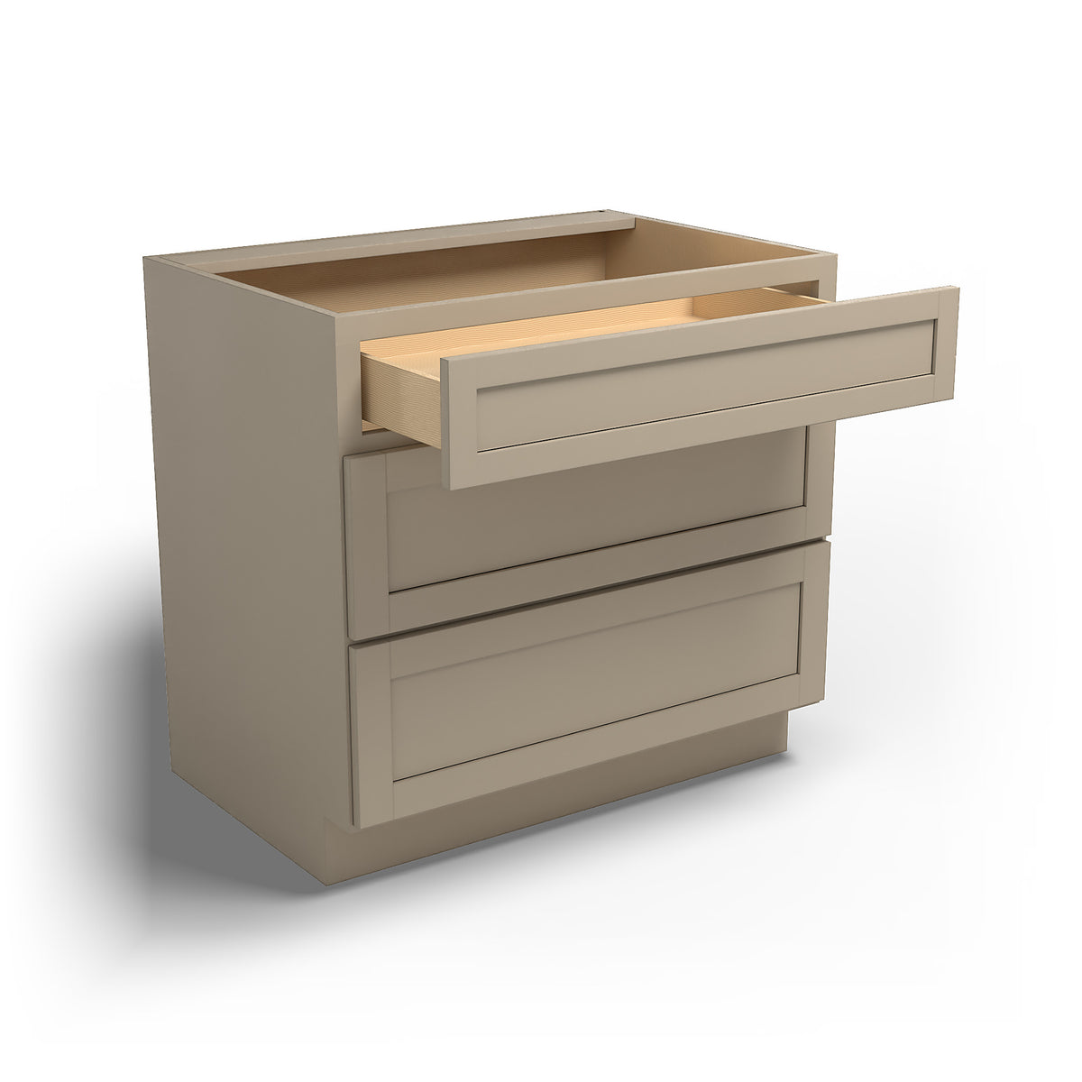 Special Order - 36" Drawer Base Cabinet with 3 Drawers Mojave Shaker - DB36