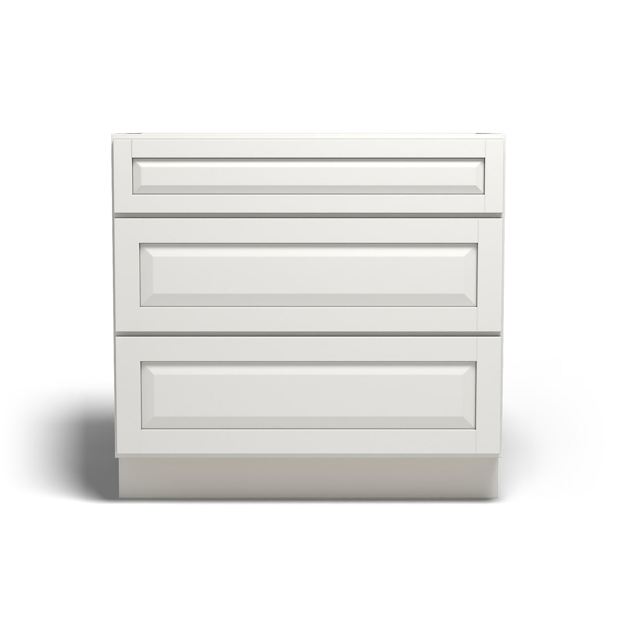 Special Order - 36" Drawer Base Cabinet with 3 Drawers Newport White - DB36