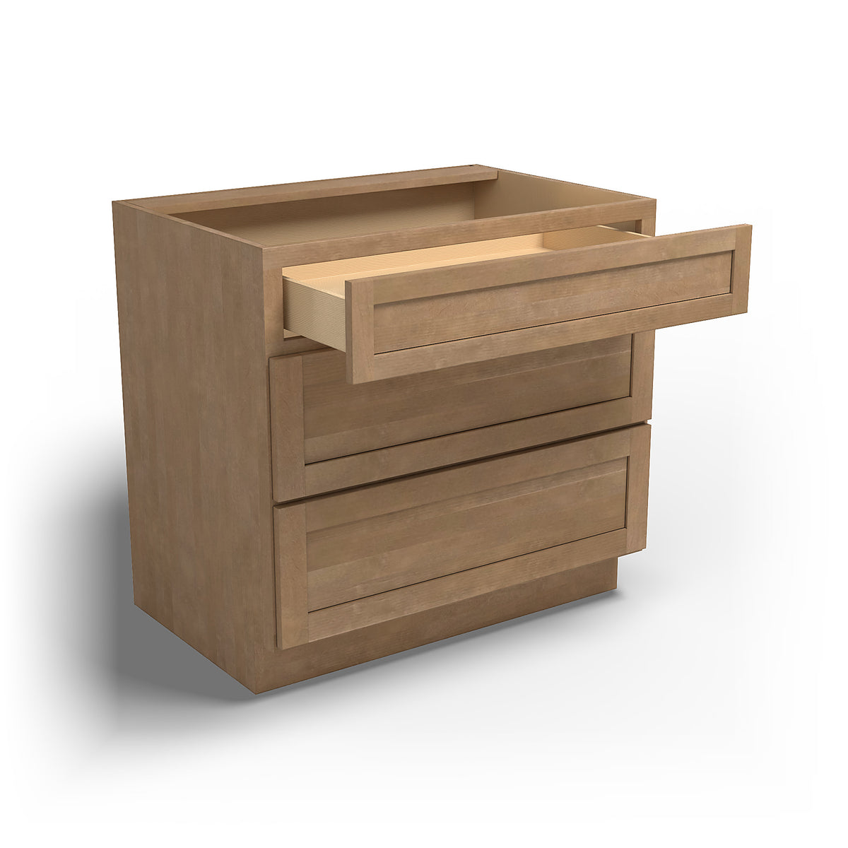 Special Order - 36" Drawer Base Cabinet with 3 Drawers Sonona Sand - DB36