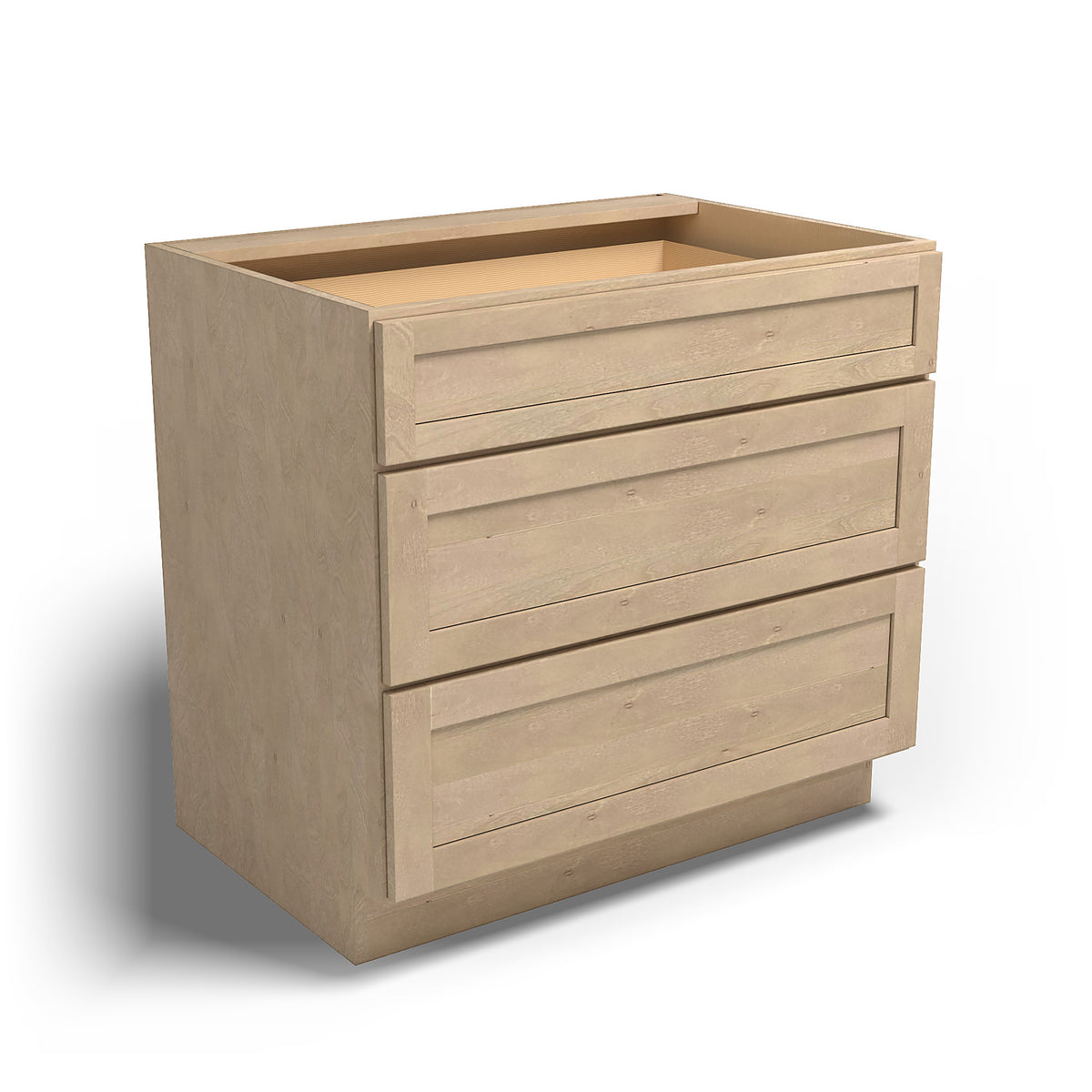 Special Order - 36" Drawer Base Cabinet with 3 Drawers Sonona Wheat - DB36