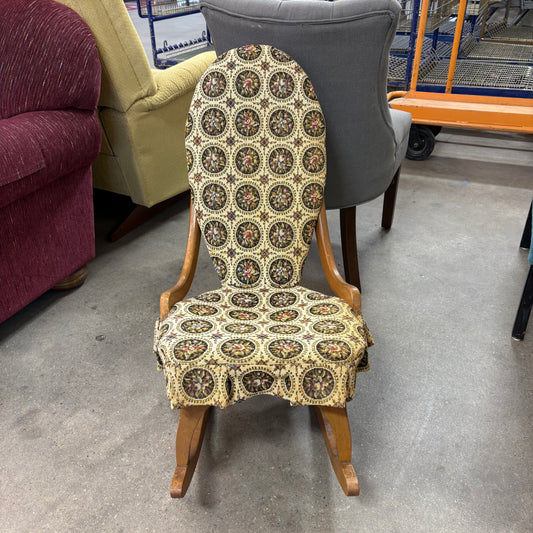 Vintage Armless Rocking Chair