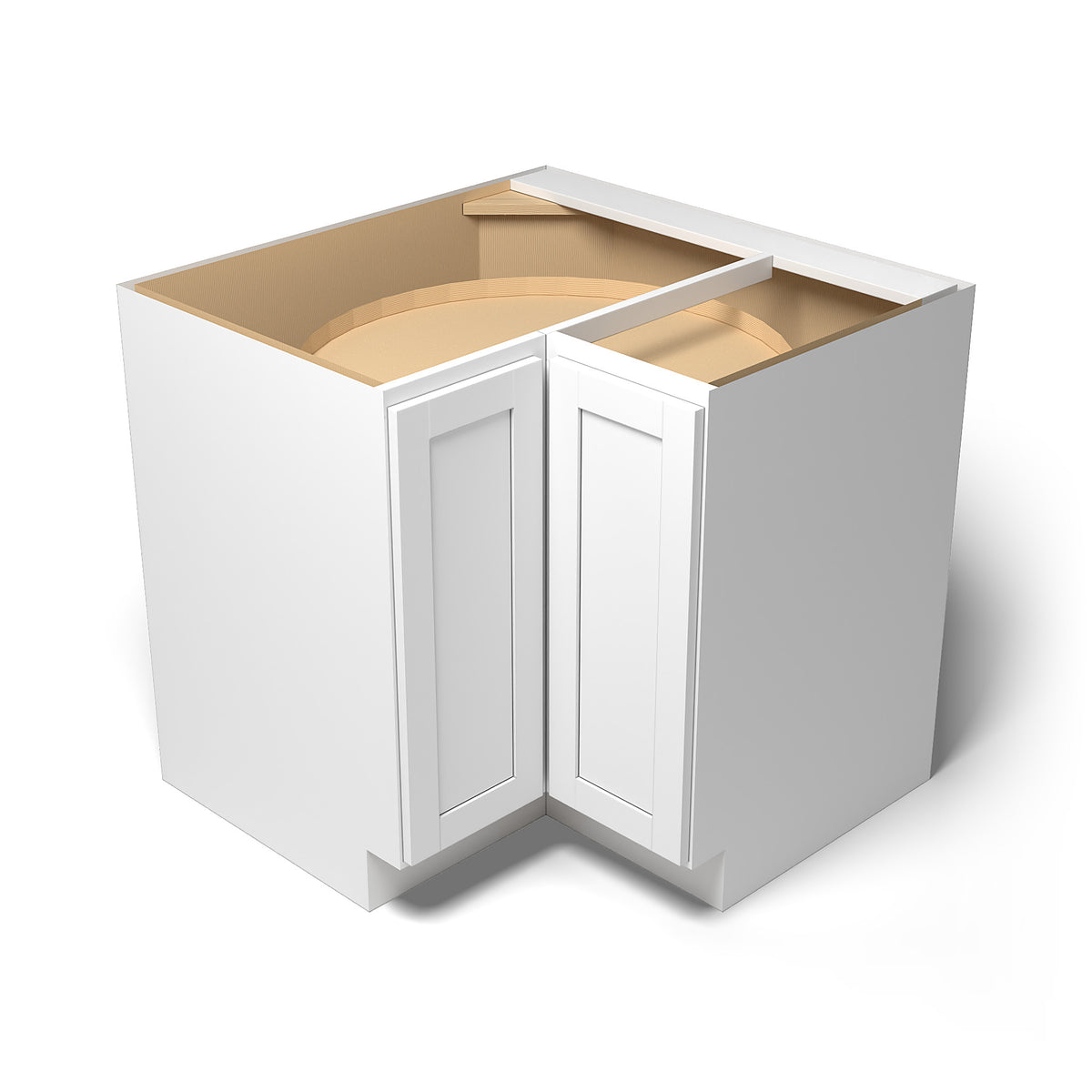 Special Order - 36" X 12" Lazy Susan Arcadia White Shaker - DCB3612 Arcadia White Base Cabinets Corner Base Cabinets GHI Lazy Susan SPACW Special Order