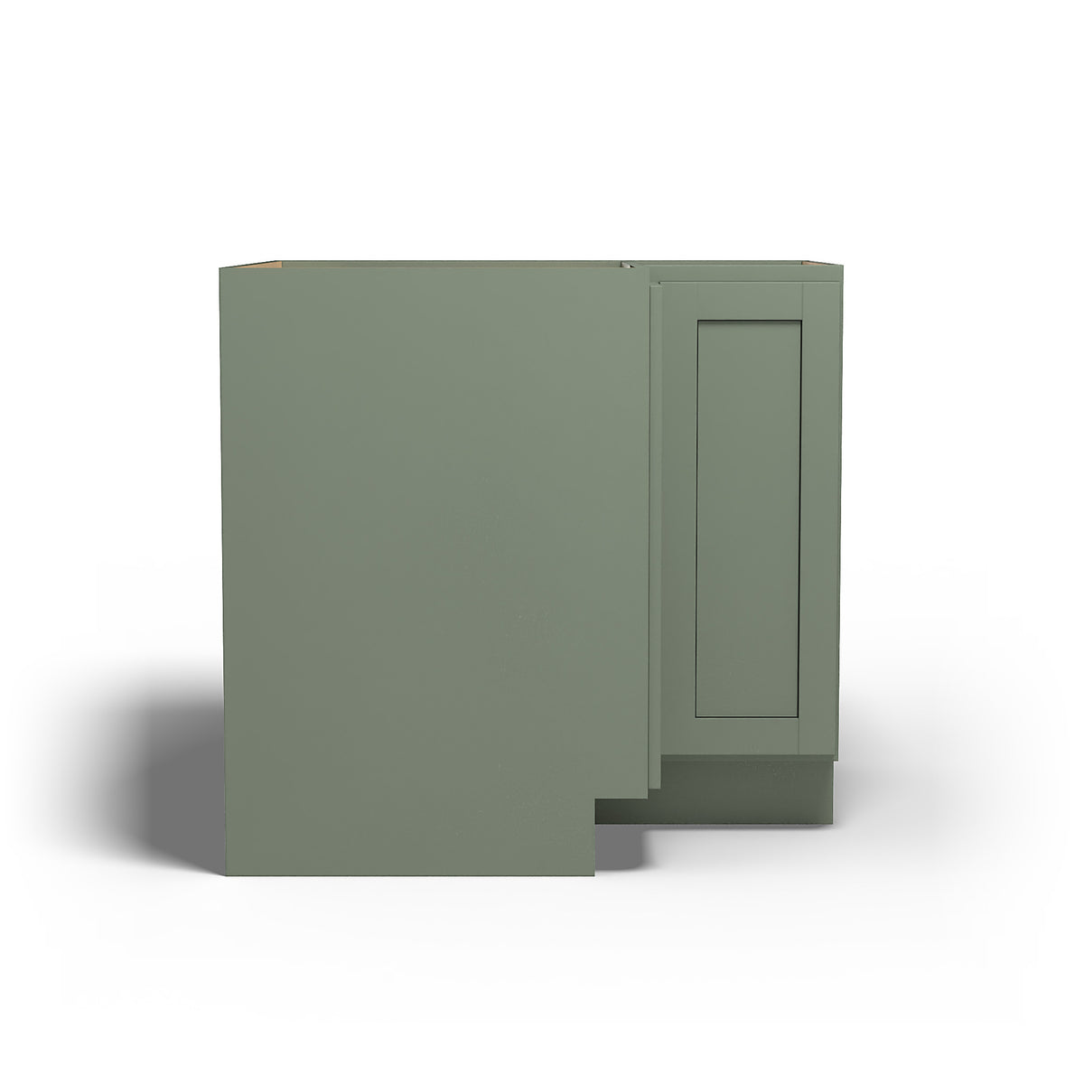 Special Order - 36" x 12" Lazy Susan Corner Base Cabinet Forest Green - DCB3612