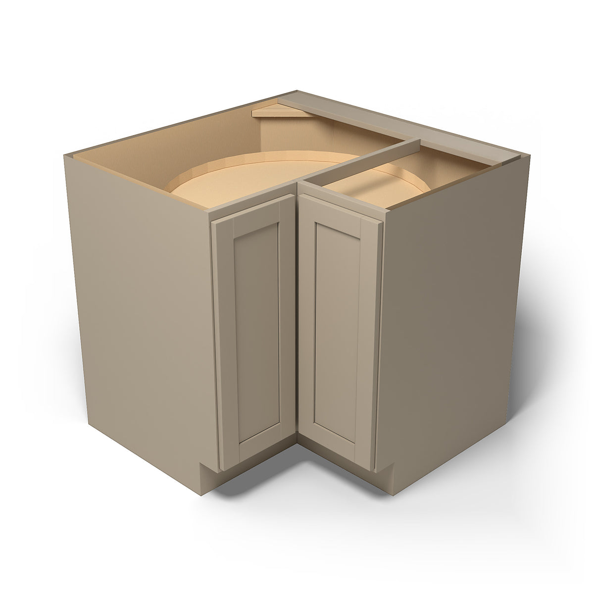 Special Order - 36" x 12" Lazy Susan Corner Base Cabinet Mojave Shaker - DCB3612 Base Cabinets Corner Base Cabinets GHI Lazy Susan Mojave Shaker Special Order SPMJS