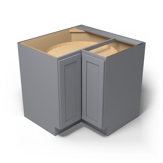 Special Order - 36" x 12" Lazy Susan Corner Base Cabinet Pacific Gray - DCB3612 Base Cabinets Corner Base Cabinets GHI Lazy Susan Pacific Gray Special Order SPPGS
