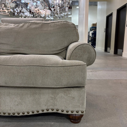 Tan Corduroy WideLounger Chair