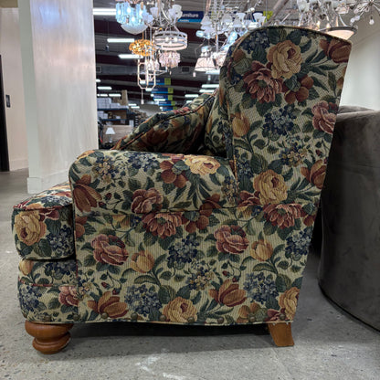 Broyhill Woven Floral Armchair