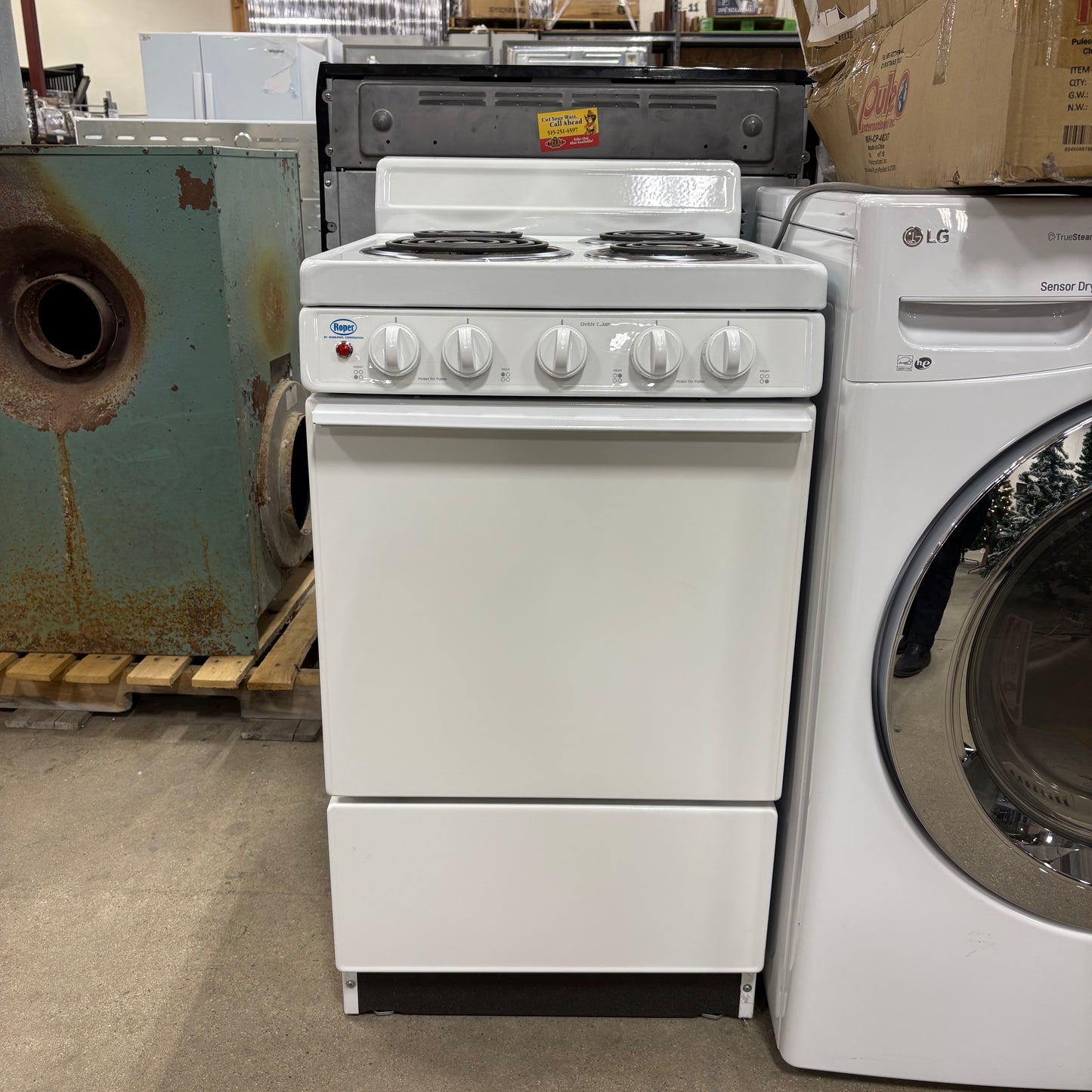 Roper AptSized Elec Coil Range