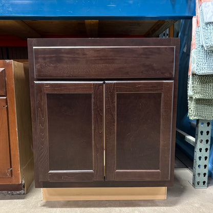 27" Brown Vanity Base