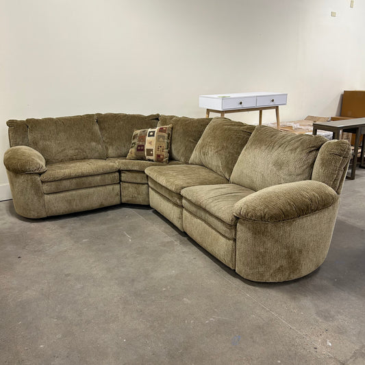 Beige Recliner Sectional