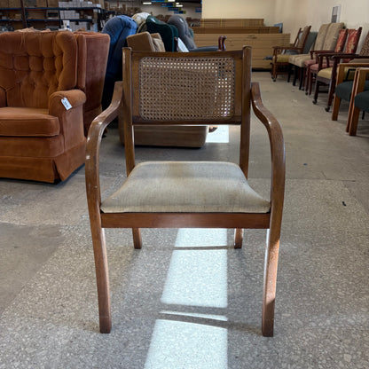 Vintage Cane Back Dining Chair