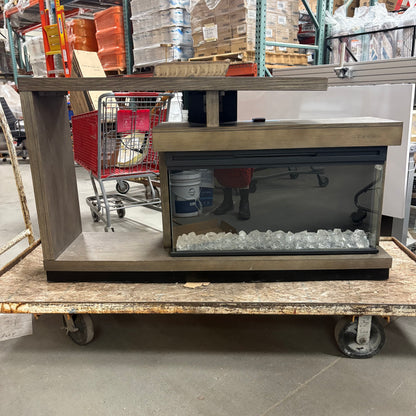 Wright Media Stand Fireplace