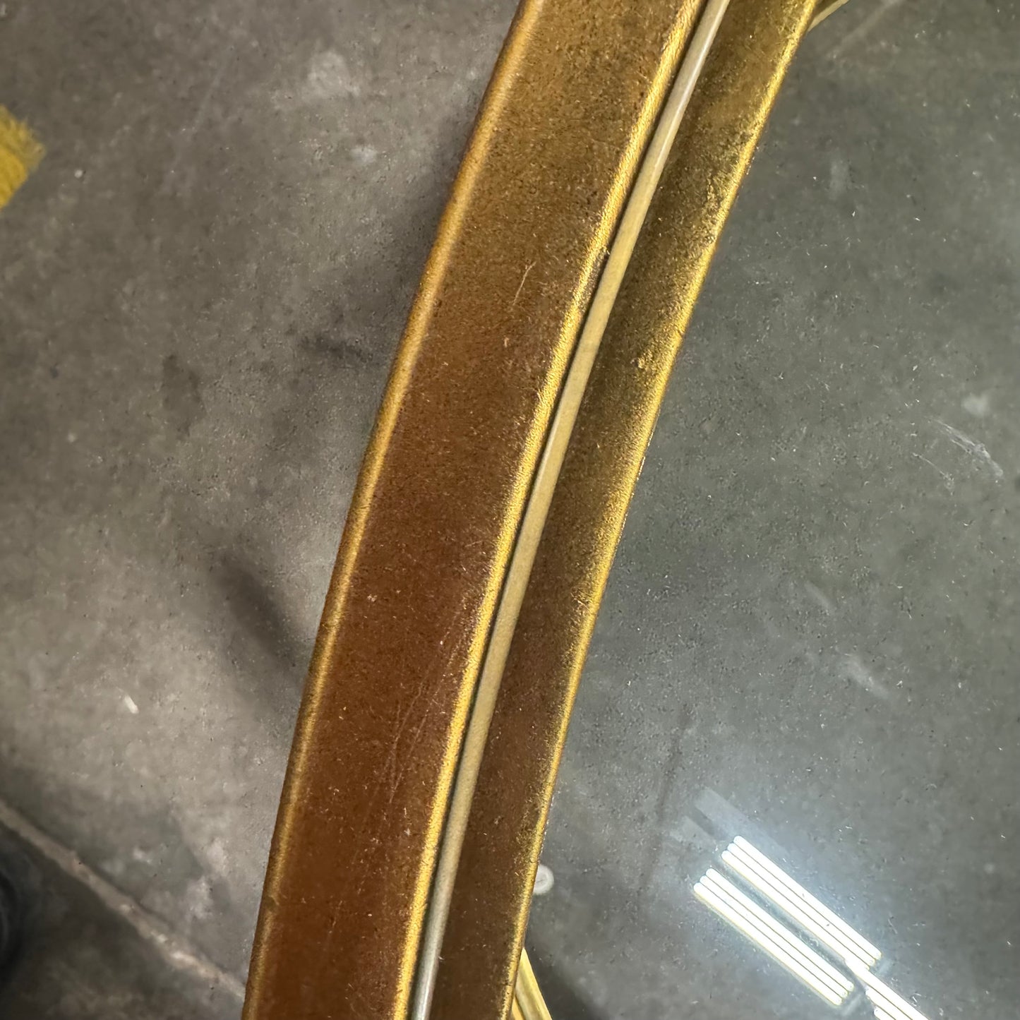 Gold Leaf Round Coffee Table