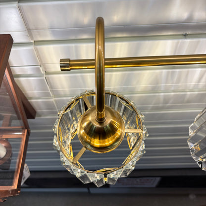 32" Gold & Crystal VanityLight