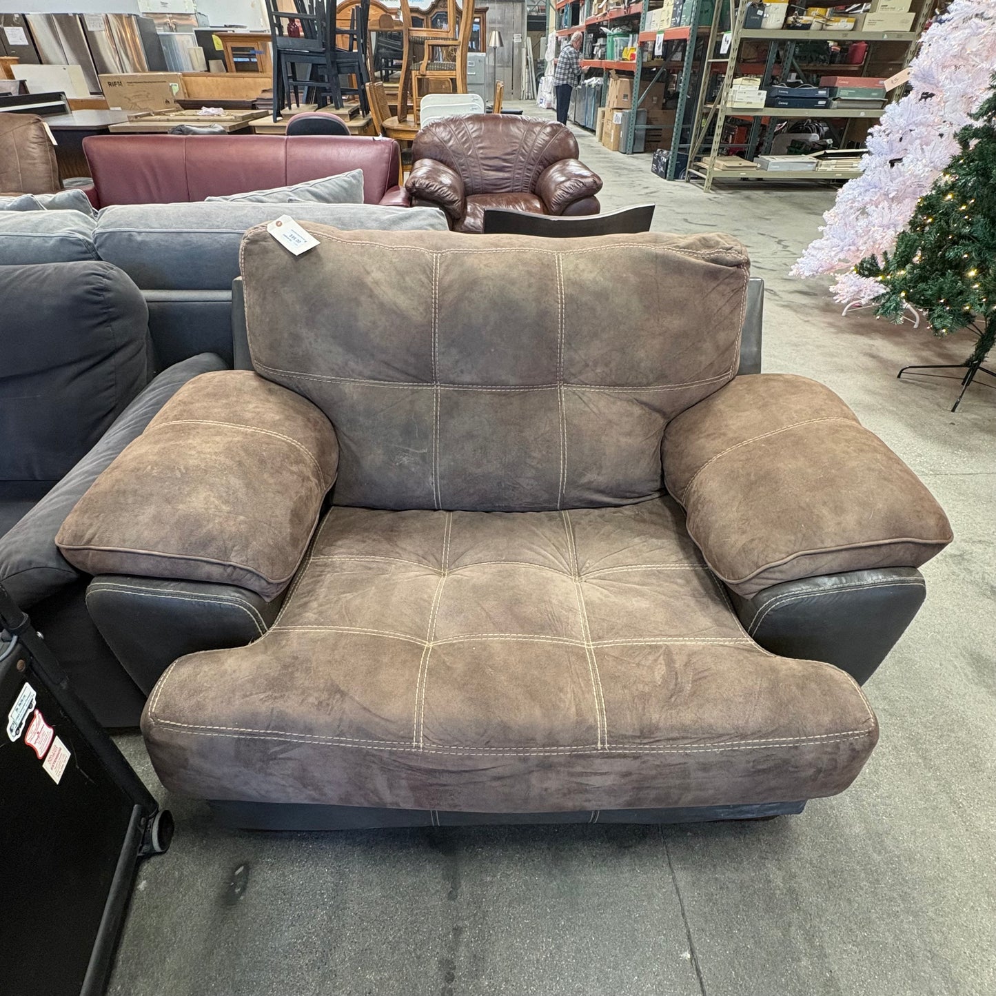 Brown Over Sized Armchair