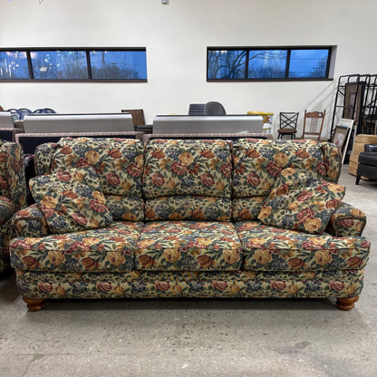 Broyhill Woven Floral Sofa