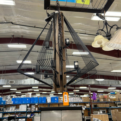 Geometric Caged Light Fixture