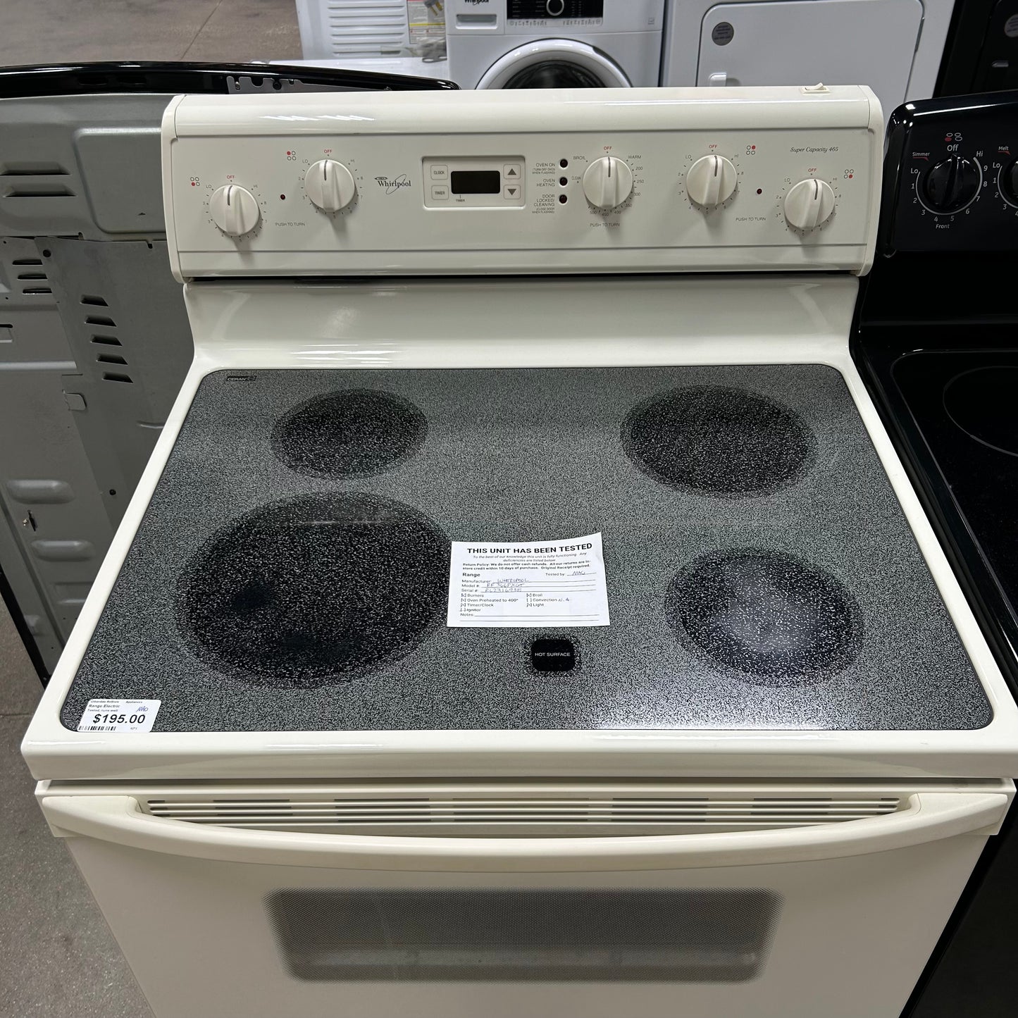 Whirlpool Smooth Top Range