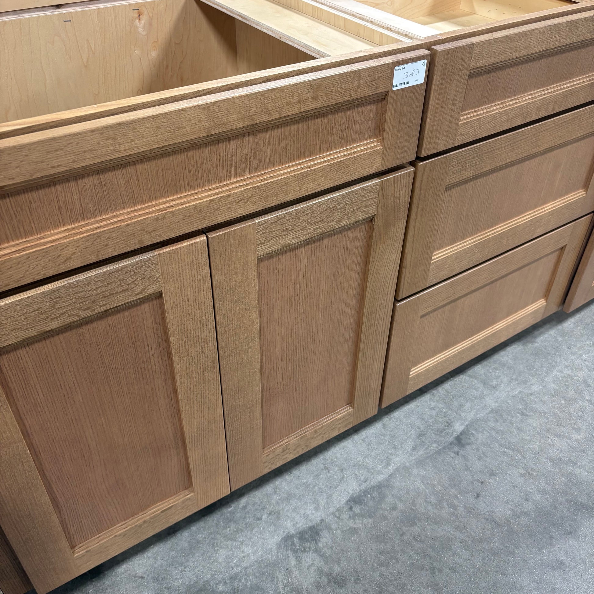 Solid Oak Vanity - Double