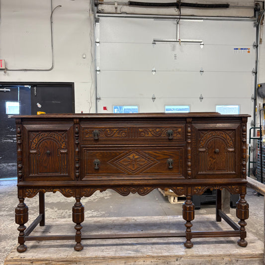 1930s Antique Oak Sideboard