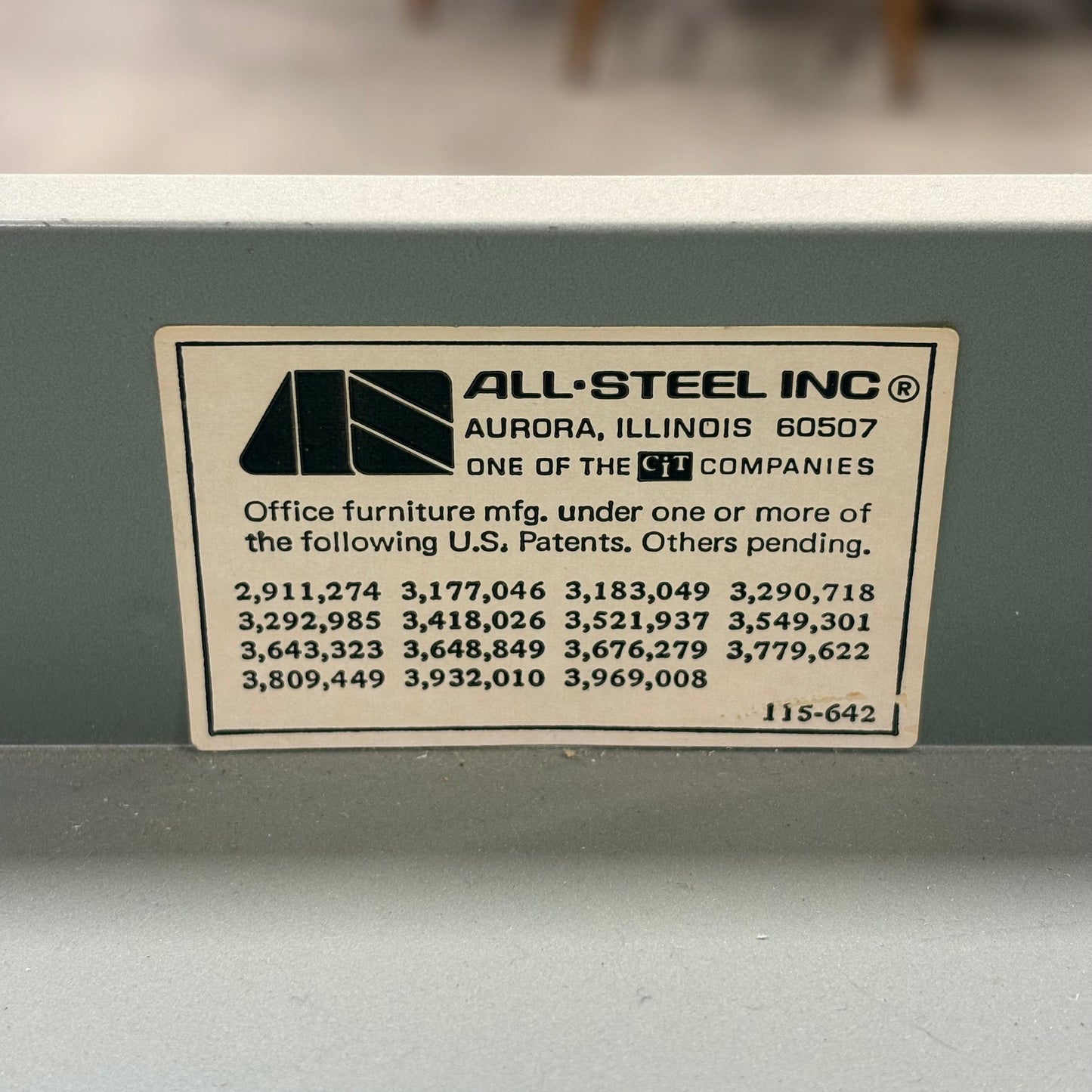 Allsteel Mint Table w/ Drawer