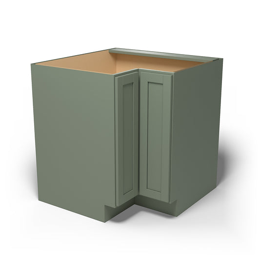 Special Order - 33" x 09" Easy Reach Corner Base Cabinet Forest Green - ER3309