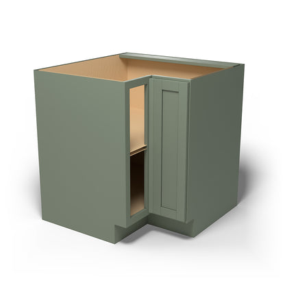 Special Order - 33" x 09" Easy Reach Corner Base Cabinet Forest Green - ER3309