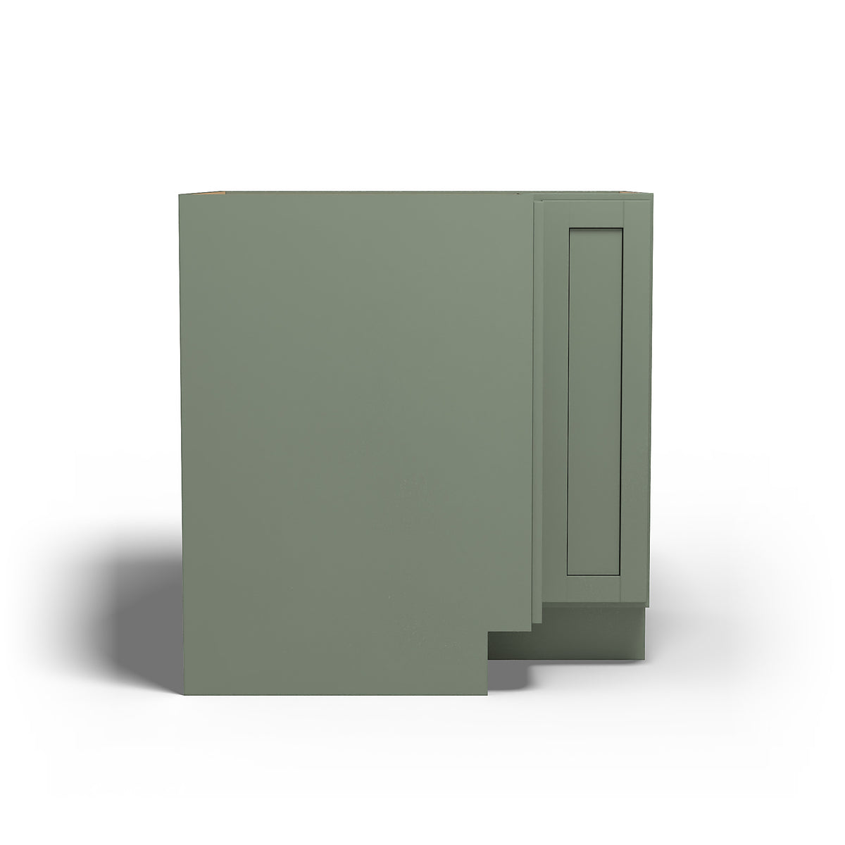 Special Order - 33" x 09" Easy Reach Corner Base Cabinet Forest Green - ER3309