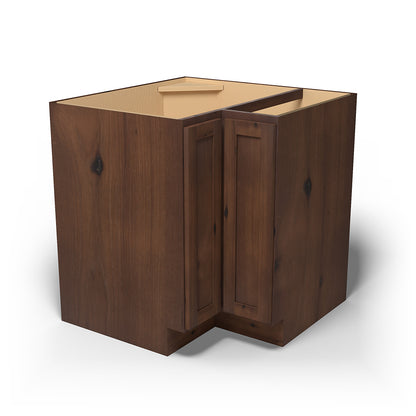 Special Order - 33" x 09" Easy Reach Corner Base Cabinet Rustic Walnut - ER3309 Base Cabinets Corner Base Cabinets GHI Rustic Walnut Special Order SPRWS