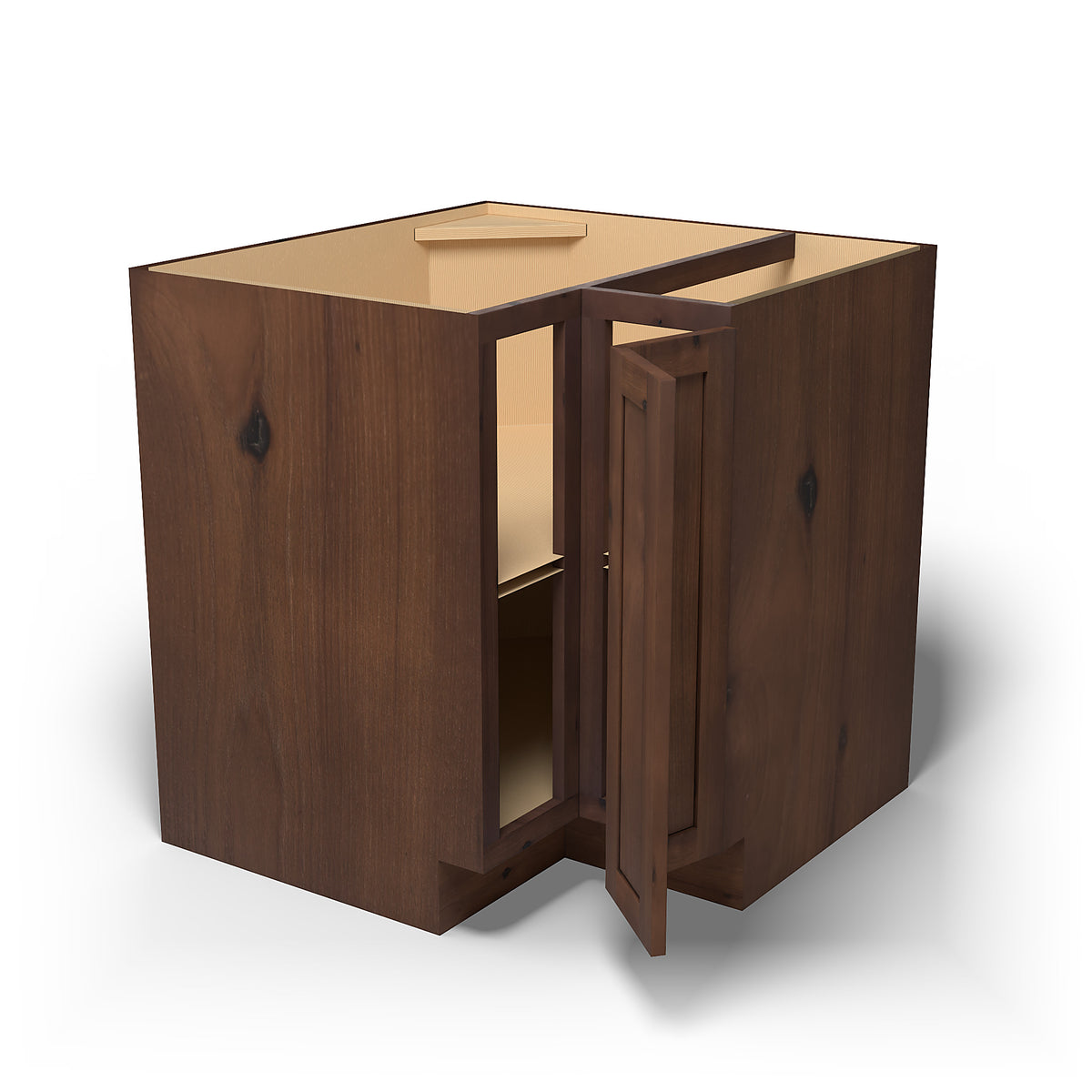 Special Order - 33" x 09" Easy Reach Corner Base Cabinet Rustic Walnut - ER3309 Base Cabinets Corner Base Cabinets GHI Rustic Walnut Special Order SPRWS