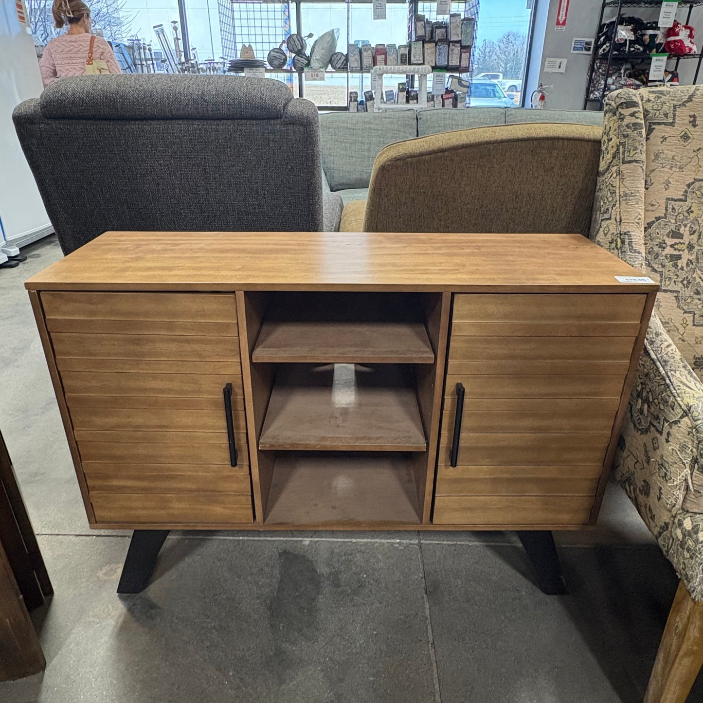 Composite Oak Console Table