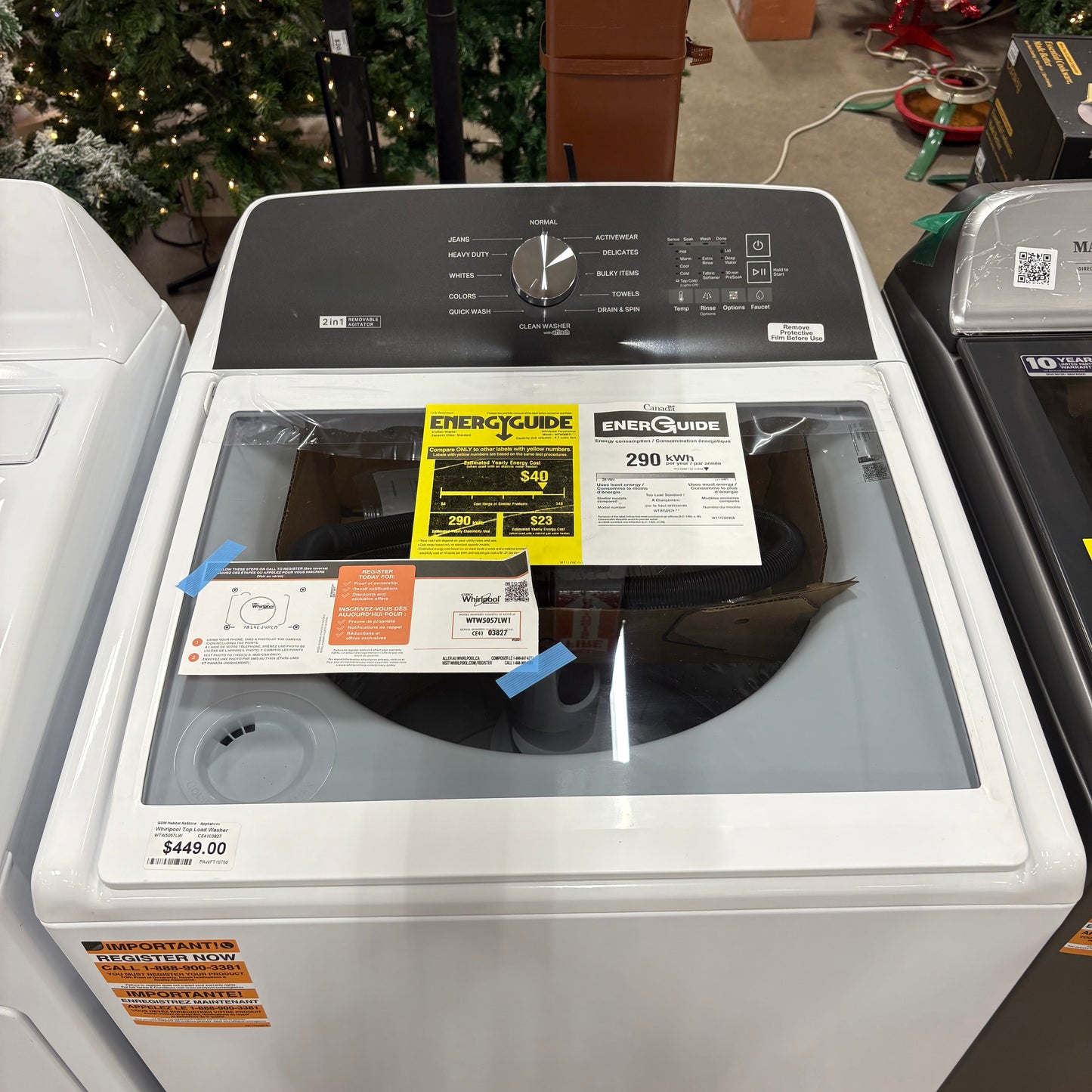 Whirlpool Top Load Washer