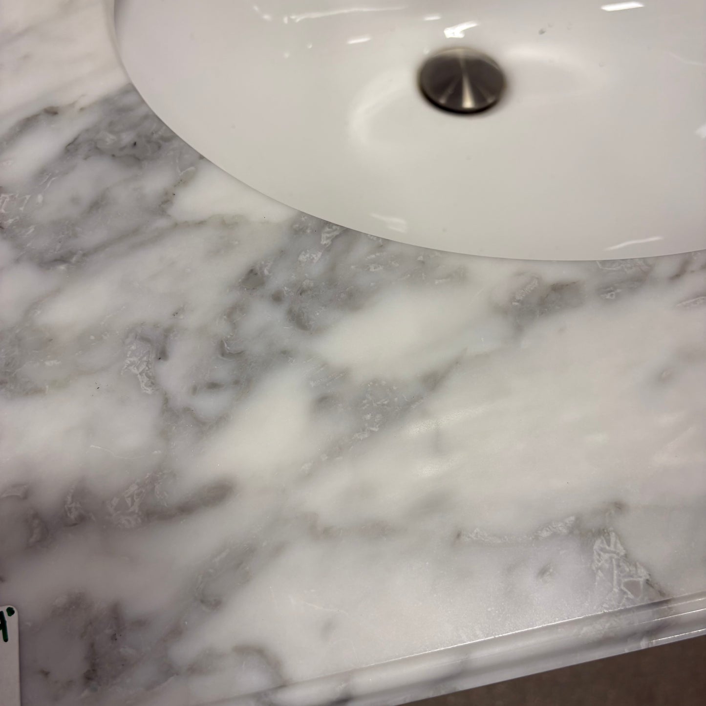 Blue Vanity with Marble Top